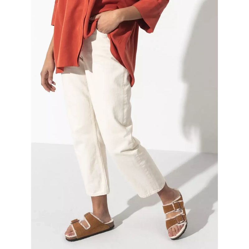 Birkenstock Arizona Shearling Mink W 1001135 flip-flops cipő - Sportmania.hu