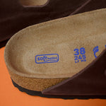 Birkenstock Arizona Soft Footbed Oiled Leather Habana Narrow Women's Slides (0452763) cipő - Sportmania.hu
