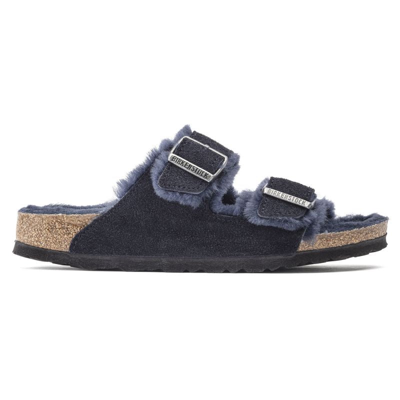 Birkenstock Arizona VL Shearling Midnight Suede Leather Insulated Flip-Flops Wide Regular (1020592) cipő - Sportmania.hu