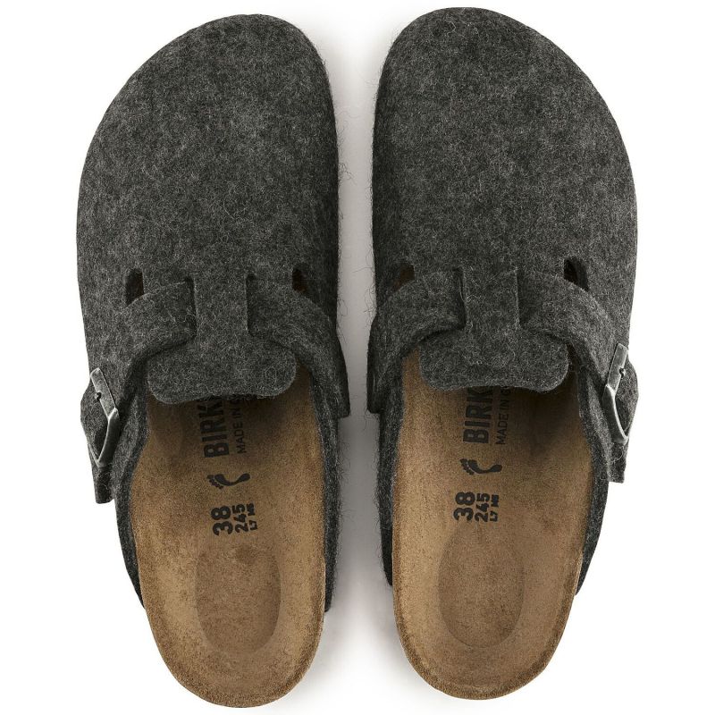 Birkenstock Boston FE Anthrazit flip-flops Utcai unisex 160373