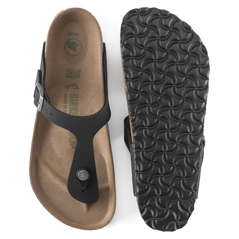 Birkenstock Gizeh Birko-Flor Women's Narrow Black Flip-Flops (1020487) Papucs - Sportmania.hu