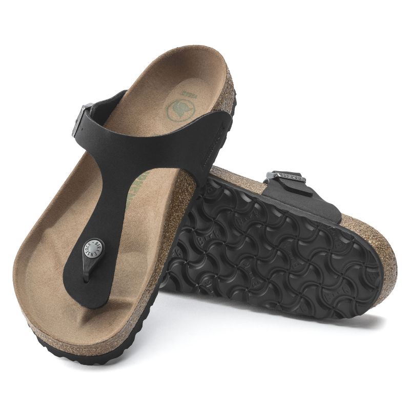 Birkenstock Gizeh Birko-Flor Women's Narrow Black Flip-Flops (1020487) Papucs - Sportmania.hu