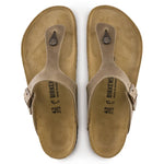 Birkenstock Gizeh Oiled Leather Tobacco Brown Narrow Flip-Flops (0943813) Papucs - Sportmania.hu