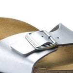 Birkenstock Madrid Birko-Flor Silver Women's Slides Regular Wide (0040411) Papucs - Sportmania.hu
