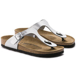 Birkenstock Silver Gizeh Birko-Flor narrow women's flip-flops Utcai női 0043853