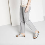 Birkenstock Women's Silver Arizona Birko-Flor Silver Regular Flip-Flops Wide (1012282) cipő - Sportmania.hu