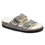 Birkenstock Women's/men's insulated flip-flops Arizona Shearling Stone Coin suede with lamb's wool narrow (1017403) cipő - Sportmania.hu