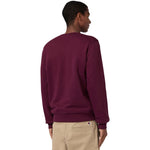 Champion Crewneck Sweatshirt bordó férfi kapucnis pulóver 220272RS522