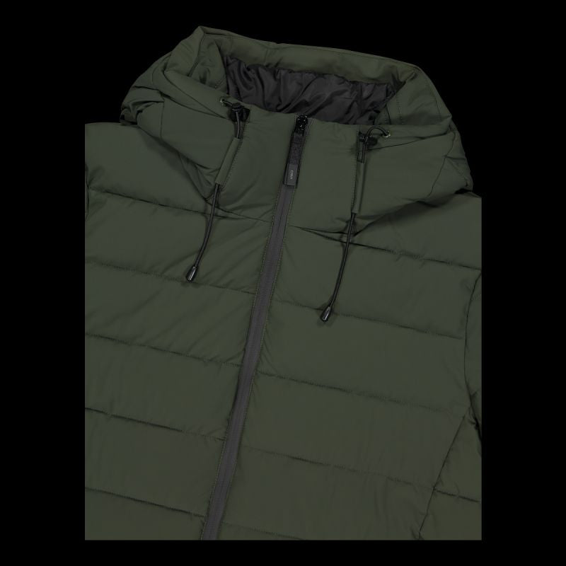 CMP men's winter sports with hood, insulated, green ( ) zöld férfi dzseki