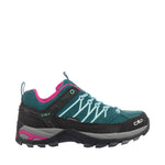 CMP Rigel Low WP women's trekking turquoise türkiz cipő női
