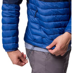 Columbia Powder Pass Hooded Jacket kék dzseki
