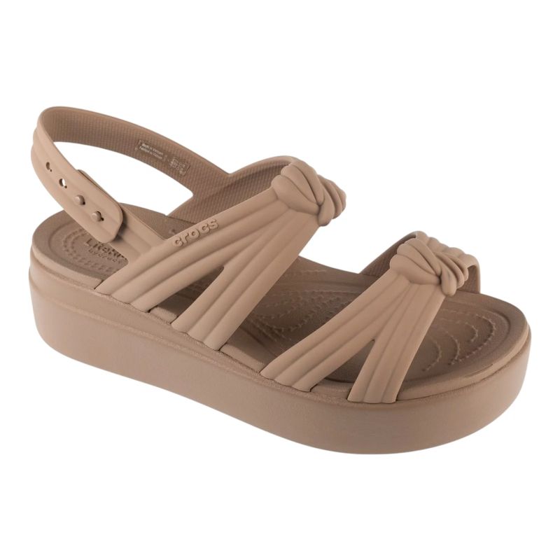 Crocs Brooklyn Knot Low Wedge Sandal Brown 36/37 papucs 212864-2Q9