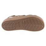 Crocs Brooklyn Knot Low Wedge Sandal Brown 36/37 papucs 212864-2Q9