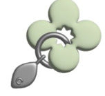 Crocs Green Meta Flower Dangle unisex