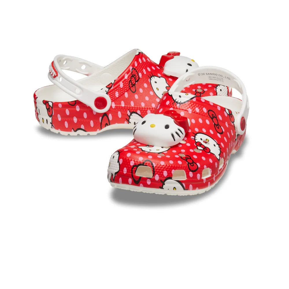 Crocs Hello Kitty Red Classic Clog unisex Papucs