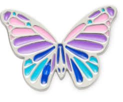Crocs Multi Purple Butterfly unisex