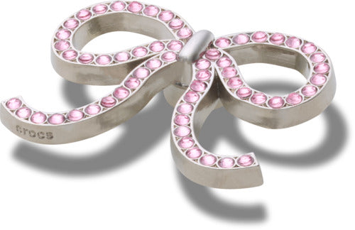 Crocs Pink Glittery Bow unisex