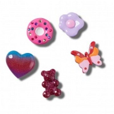 Crocs Purple and Pink Fun 5 Pack unisex
