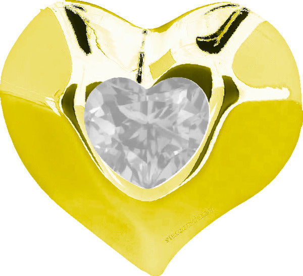 Crocs Yellow SMT Gem Heart unisex