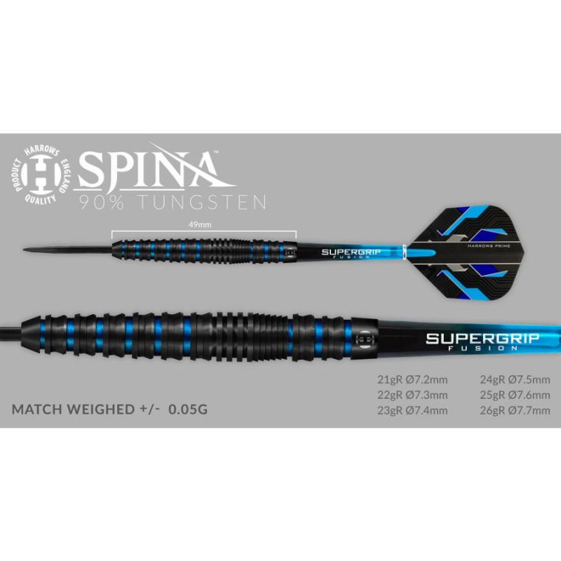 Darts Harrows Spina Black 90% Steeltip Hs-tnk-000013750 - Sportmania.hu