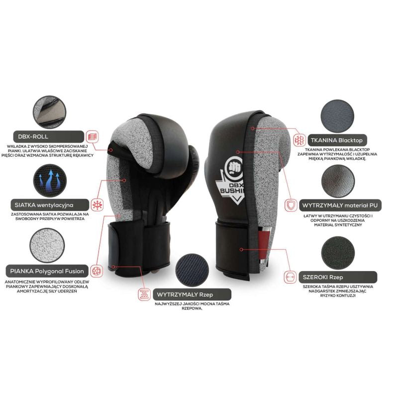 DBX Bushido 10oz - Master - Valor Series fekete boxkesztyű