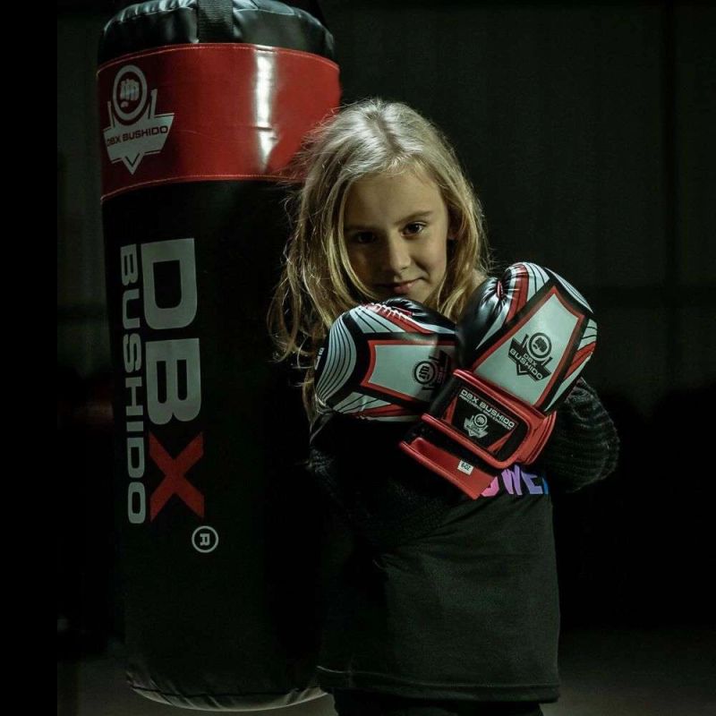 DBX Bushido 6oz for Kids - Junior piros boxkesztyű