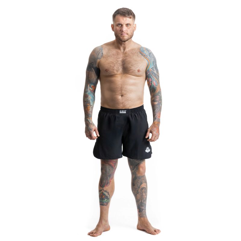 DBX Bushido Black MMA Shorts fekete rövidnadrág
