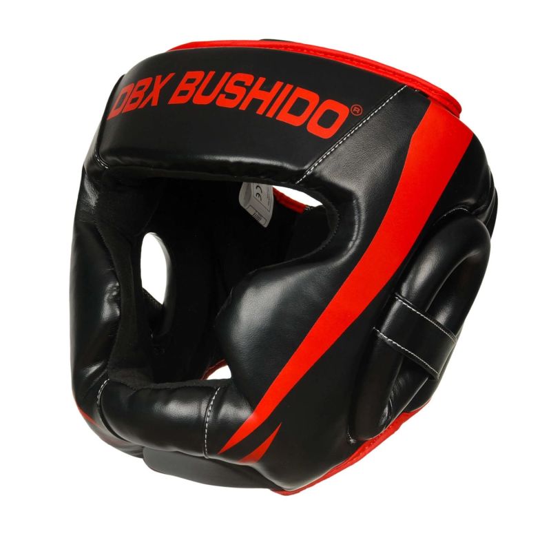 DBX Bushido Boxing Helmet - Phantom Red piros védőfelszerelés