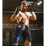 DBX Bushido Flexible Shin Guards - Shinrage Blue kék védőfelszerelés