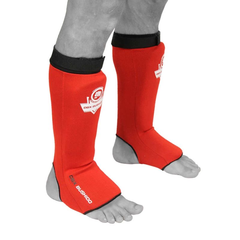 DBX Bushido Flexible Shin Guards - Shinrage Red piros védőfelszerelés