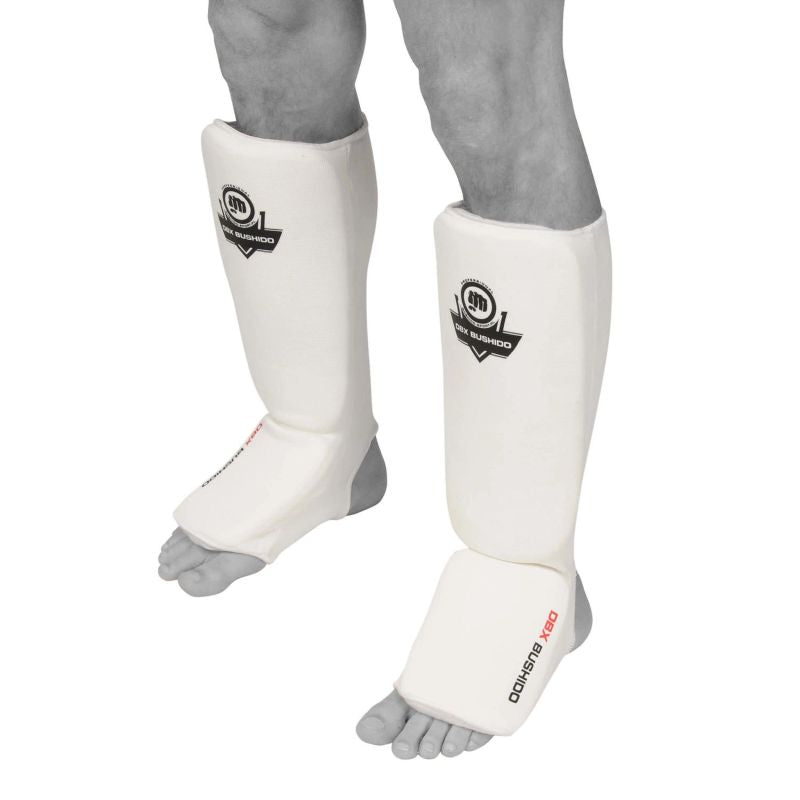 DBX Bushido Flexible Shin Guards - Shinrage White fehér védőfelszerelés