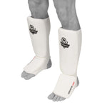 DBX Bushido Flexible Shin Guards - Shinrage White fehér védőfelszerelés