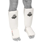 DBX Bushido Flexible Shin Guards - Shinrage White fehér védőfelszerelés