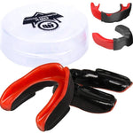 DBX Bushido Gel Mouthguard + Box - Black and Red | GelTech dla dzieci Fogvédő