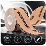 DBX Bushido Kinesiological Tape For Taping 5m Self-Adhesive Beige | czarny || beżowy zokni szalag DBX-TAPE-Brown