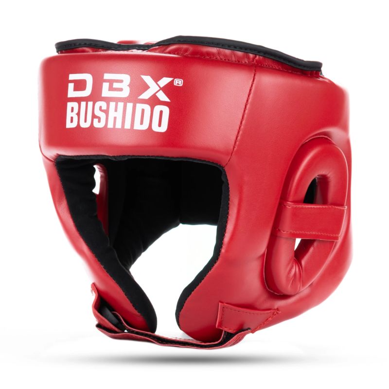 DBX Bushido RED Tournament Boxing Helmet czerwony védőfelszerelés
