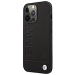 DC Etui BMW iPhone 14 Pro 6,1" czarny/black hardcase Signature Logo Imprint Magsafe fekete táska