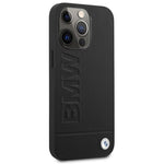 DC Etui BMW iPhone 14 Pro 6,1" czarny/black hardcase Signature Logo Imprint Magsafe fekete táska