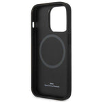 DC Etui BMW iPhone 14 Pro 6,1" czarny/black hardcase Signature Logo Imprint Magsafe fekete táska