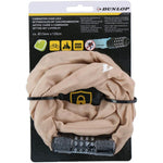 Dunlop Bicycle Lock Chain With Code 120cm Length - bézs GSP-1042527