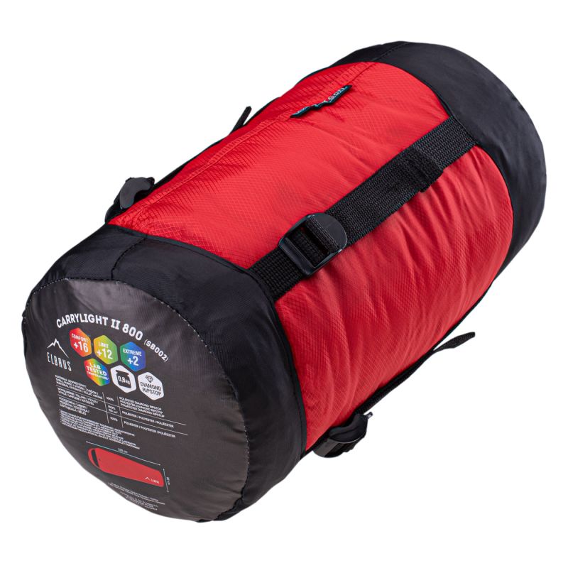 Elbrus Carrylight II 800 sleeping bag piros hálózsák