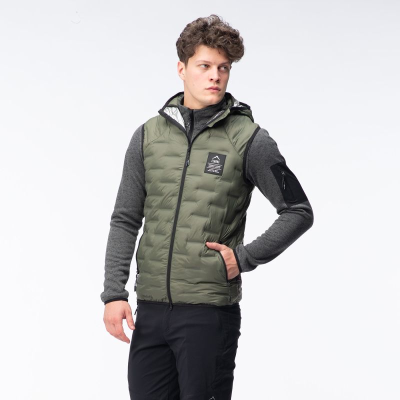 Elbrus quilted vest Huel Vest Primaloft zöld férfi mellény