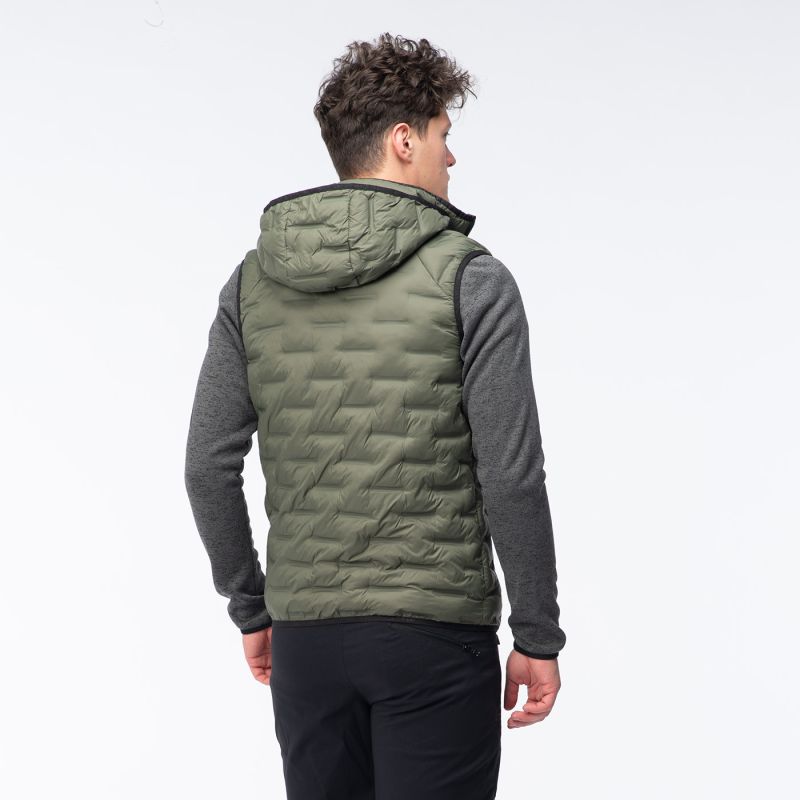 Elbrus quilted vest Huel Vest Primaloft zöld férfi mellény