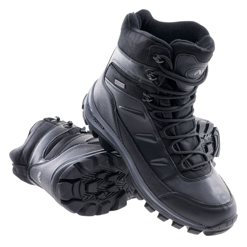 Elbrus Spike Mid Wp fekete cipő férfi
