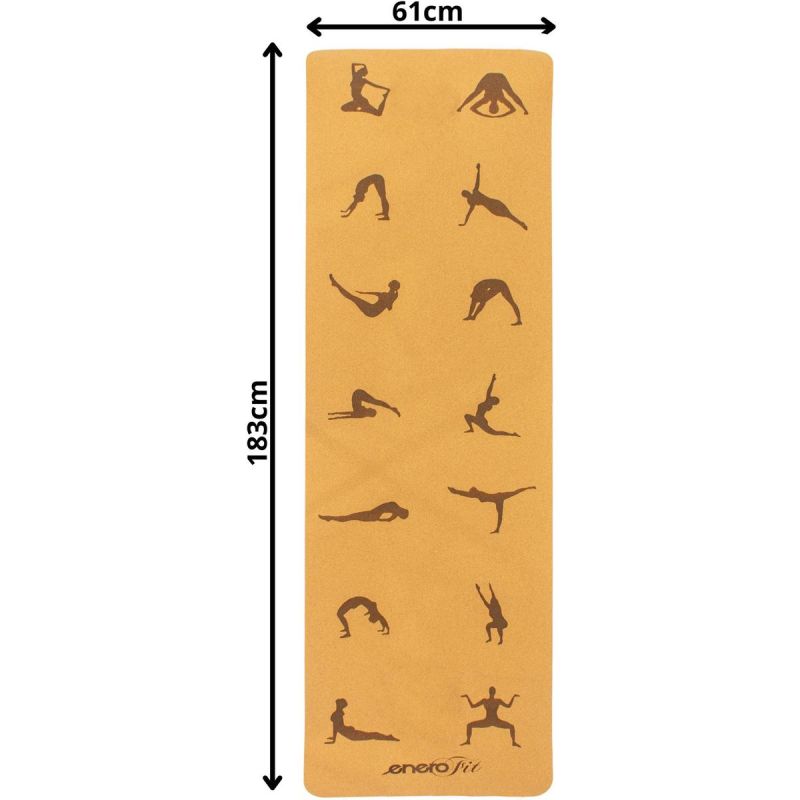 Enero CORK YOGA MAT .4CM FIT jóga matrac