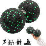 Enero DOUBLE EPP MASSAGE BALL 8CM FIT fekete