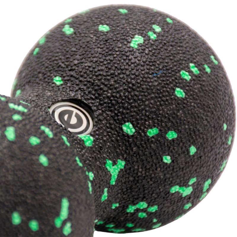 Enero DOUBLE EPP MASSAGE BALL 8CM FIT fekete