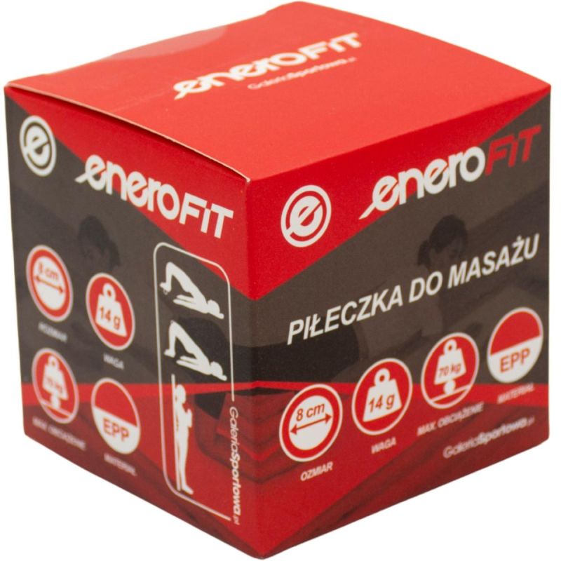 Enero EPP MASSAGE BALL 8CM FIT fekete