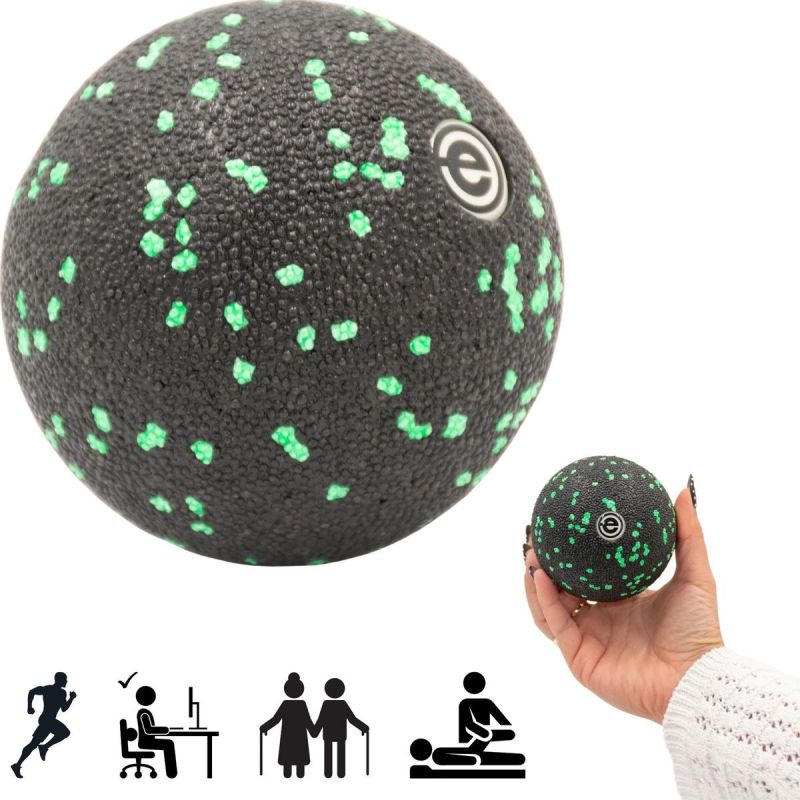 Enero EPP MASSAGE BALL 8CM FIT fekete