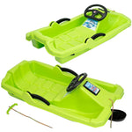 Enero PLASTIC SLED WITH BRAKE AND HANDLEBAR ADAŚ sportfelszerelés, zöld